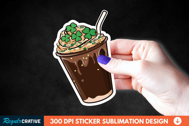 Chocolate Milk Coffee Cup Sticker Clipart Sublimation Regulrcrative 