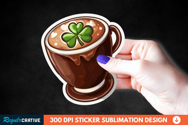 Chocolate Milk Coffee Cup Sticker Clipart Sublimation Regulrcrative 