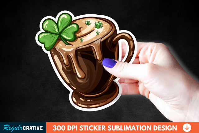 Chocolate Milk Coffee Cup Sticker Clipart Sublimation Regulrcrative 