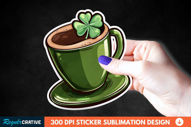 Chocolate Milk Coffee Cup Sticker Clipart Sublimation Regulrcrative 