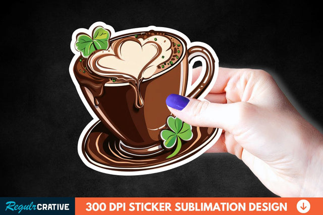 Chocolate Milk Coffee Cup Sticker Clipart Sublimation Regulrcrative 