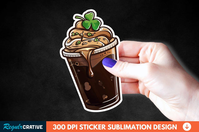 Chocolate Milk Coffee Cup Sticker Clipart Sublimation Regulrcrative 