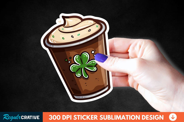 Chocolate Milk Coffee Cup Sticker Clipart Sublimation Regulrcrative 