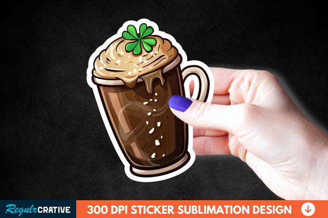 Chocolate Milk Coffee Cup Sticker Clipart Sublimation Regulrcrative 