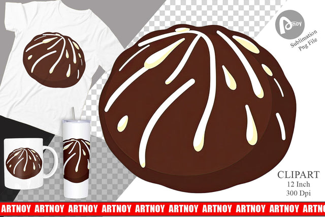 Chocolate Truffle Clipart Sublimation artnoy 