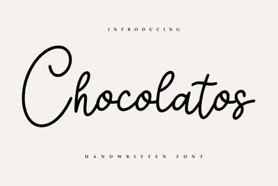 Chocolatos - Handwritten Font SVG Masyafi Studio 