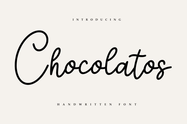 Chocolatos - Handwritten Font SVG Masyafi Studio 