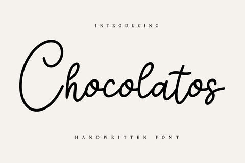 Chocolatos - Handwritten Font SVG Masyafi Studio 