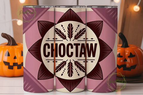 Choctaw Tribal 20oz Tumbler Wrap Sublimation PixelChick 