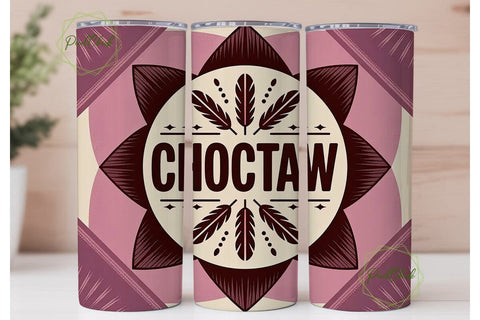 Choctaw Tribal 20oz Tumbler Wrap Sublimation PixelChick 
