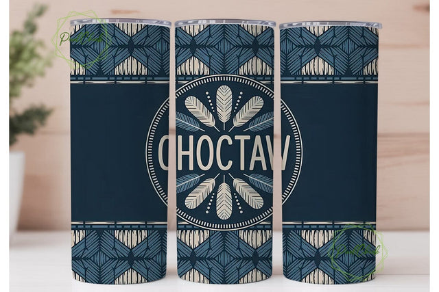 Choctaw Tribal 20oz Tumbler Wrap Sublimation PixelChick 