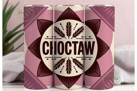 Choctaw Tribal 20oz Tumbler Wrap Sublimation PixelChick 