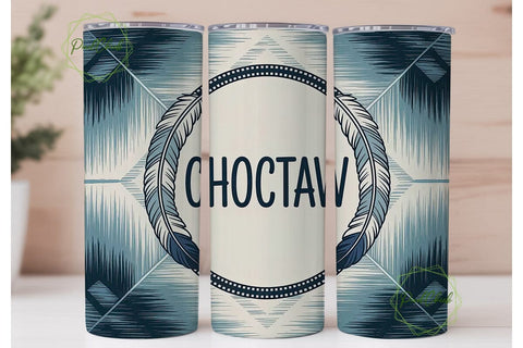 Choctaw Tribal 20oz Tumbler Wrap Sublimation PixelChick 