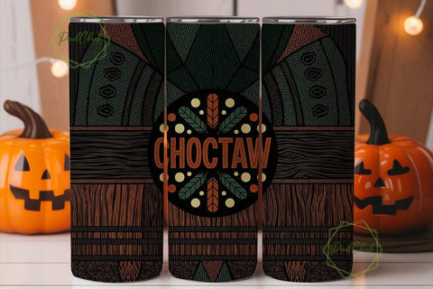 Choctaw Tribal Design 20oz Tumbler Sublimation PixelChick 