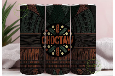 Choctaw Tribal Design 20oz Tumbler Sublimation PixelChick 