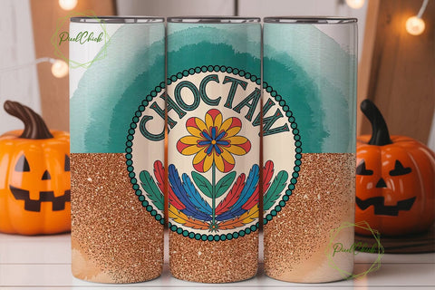 Choctaw Tribal Pride 20oz Tumbler Wrap Sublimation PixelChick 