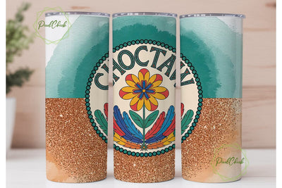 Choctaw Tribal Pride 20oz Tumbler Wrap Sublimation PixelChick 