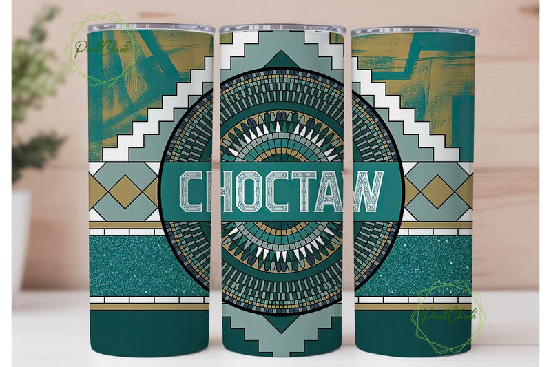 Choctaw Tribal Tumbler Design Sublimation PixelChick 