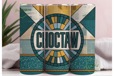 Choctaw Tribal Tumbler Design Sublimation PixelChick 