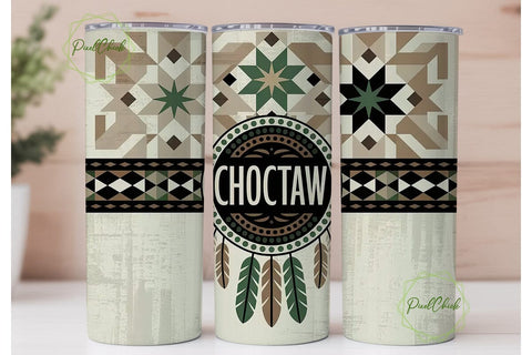 Choctaw Tribal Tumbler Wrap Sublimation PixelChick 
