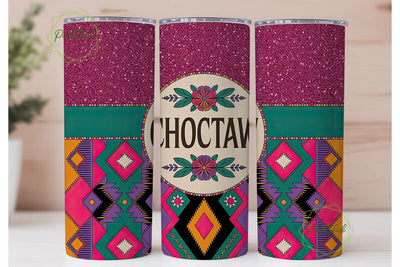 Choctaw Tribal Tumbler Wrap Sublimation PixelChick 
