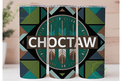 Choctaw Tribal Tumbler Wrap Sublimation PixelChick 