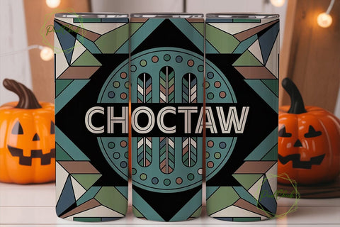 Choctaw Tribal Tumbler Wrap Sublimation PixelChick 