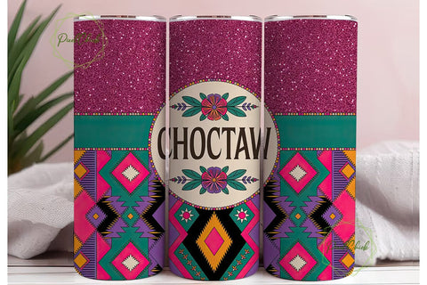 Choctaw Tribal Tumbler Wrap Sublimation PixelChick 