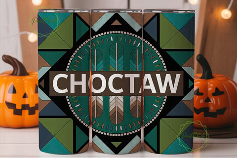 Choctaw Tribal Tumbler Wrap Sublimation PixelChick 