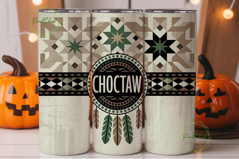 Choctaw Tribal Tumbler Wrap Sublimation PixelChick 