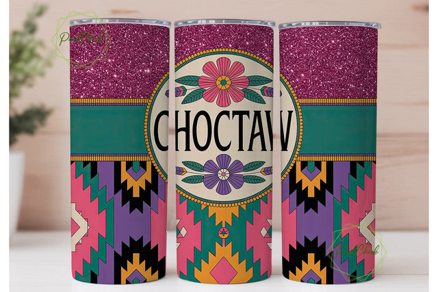 Choctaw Tribal Tumbler Wrap Sublimation PixelChick 