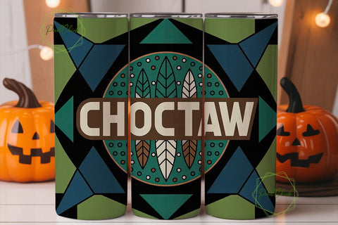 Choctaw Tribal Tumbler Wrap Sublimation PixelChick 