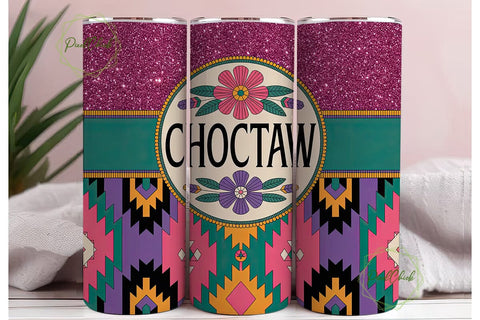 Choctaw Tribal Tumbler Wrap Sublimation PixelChick 