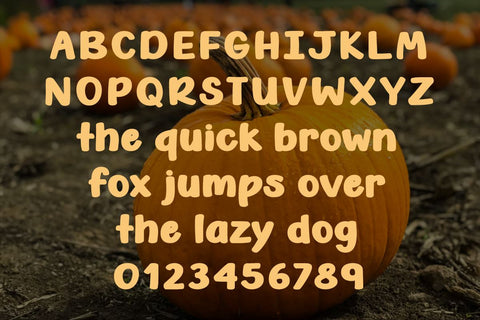 Chonky Pumpkin Font Misti's Fonts 