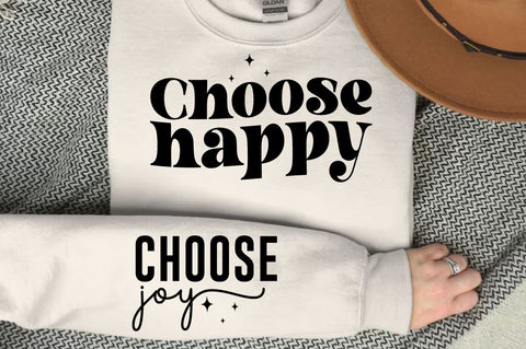 Choose Happy Sleeve SVG Design, Mother's Day Sleeve SVG, Mom Sleeve SVG SVG Regulrcrative 