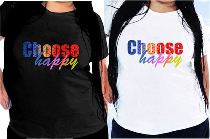 Choose Happy SVG, Inspirational Quotes, Motivatinal Quote Sublimation PNG T shirt Designs, Sayings SVG, Positive Vibes, SVG D2PUTRI Designs 