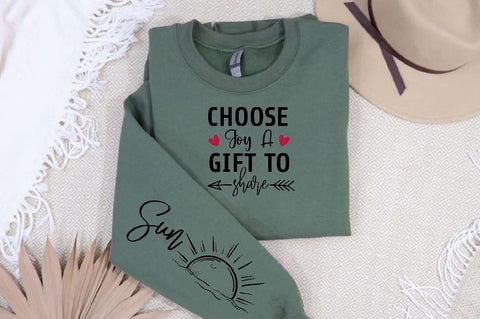 Choose joy a gift to share Sleeve SVG Design, Christian Sleeve SVG, Faith SVG Design, Jesus Sleeve SVG SVG Regulrcrative 