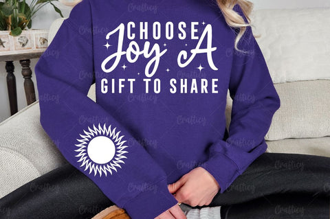 Choose joy, a gift to share Sleeve SVG Design SVG Designangry 