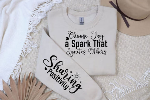 Choose Joy a Spark That Ignites Others Sleeve SVG Design, Christian Sleeve SVG, Faith SVG Design, Jesus Sleeve SVG SVG Regulrcrative 