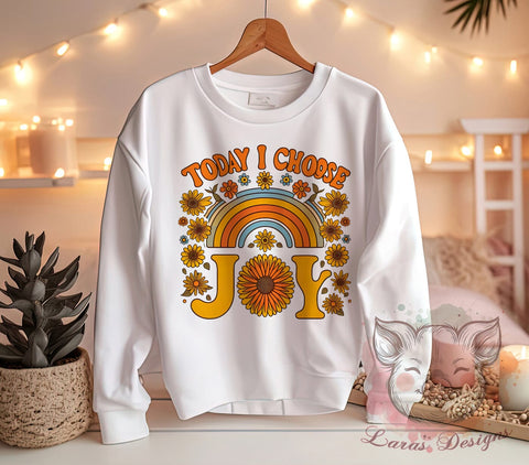Choose Joy, Fall PNG, Autumn Sublimation, Inspirational Quote, Joyful Design, Seasonal Decor, Thanksgiving Art, Digital Download Sublimation Lara' s Designs 