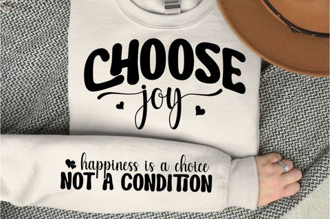 Choose Joy Sleeve SVG Design SVG Regulrcrative 