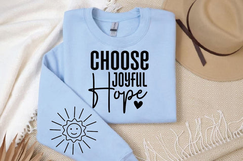 Choose Joyful Hope Sleeve SVG Design, Christian Sleeve SVG, Faith SVG Design, Jesus Sleeve SVG SVG Regulrcrative 