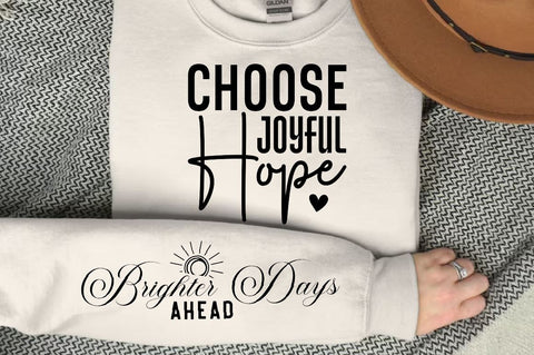 Choose Joyful Hope Sleeve SVG Design, Christian Sleeve SVG, Faith SVG Design, Jesus Sleeve SVG SVG Regulrcrative 