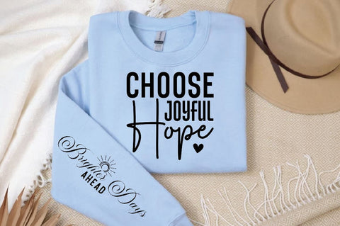 Choose Joyful Hope Sleeve SVG Design, Christian Sleeve SVG, Faith SVG Design, Jesus Sleeve SVG SVG Regulrcrative 