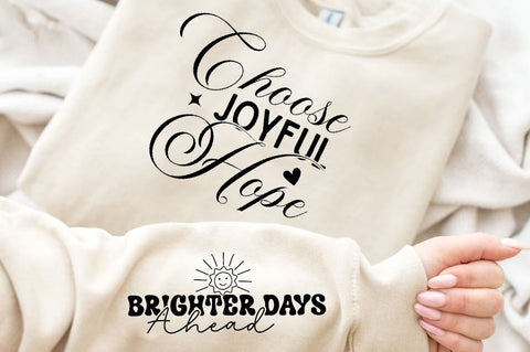 Choose Joyful Hope Sleeve SVG Design, Christian Sleeve SVG, Faith SVG Design, Jesus Sleeve SVG SVG Regulrcrative 