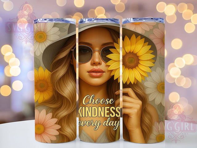 Choose Kindness Affirmation Tumbler, Affirmation Tumbler, 20oz Tumbler Wrap, Sublimation Design, Motivational Tumbler, Inspirational Tumbler, Custom Kindness Tumbler Sublimation SvggirlplusArt 