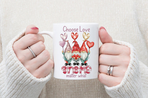 Choose Love Gnome Matter What PNG Sublimation Sublimation CraftLabSVG 