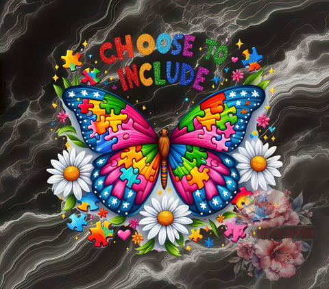 Choose To Include, Autism Awareness, Autism PNG, Digital Download, Sublimation Art, Inclusion Design, Special Needs, Neurodiversity Sublimation Li Zamperini 