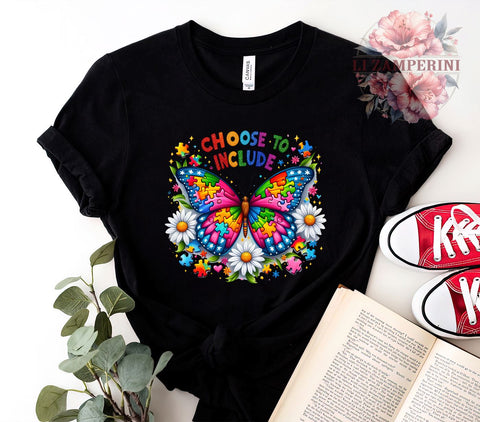 Choose To Include, Autism Awareness, Autism PNG, Digital Download, Sublimation Art, Inclusion Design, Special Needs, Neurodiversity Sublimation Li Zamperini 