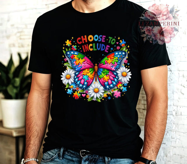 Choose To Include, Autism Awareness, Autism PNG, Digital Download, Sublimation Art, Inclusion Design, Special Needs, Neurodiversity Sublimation Li Zamperini 